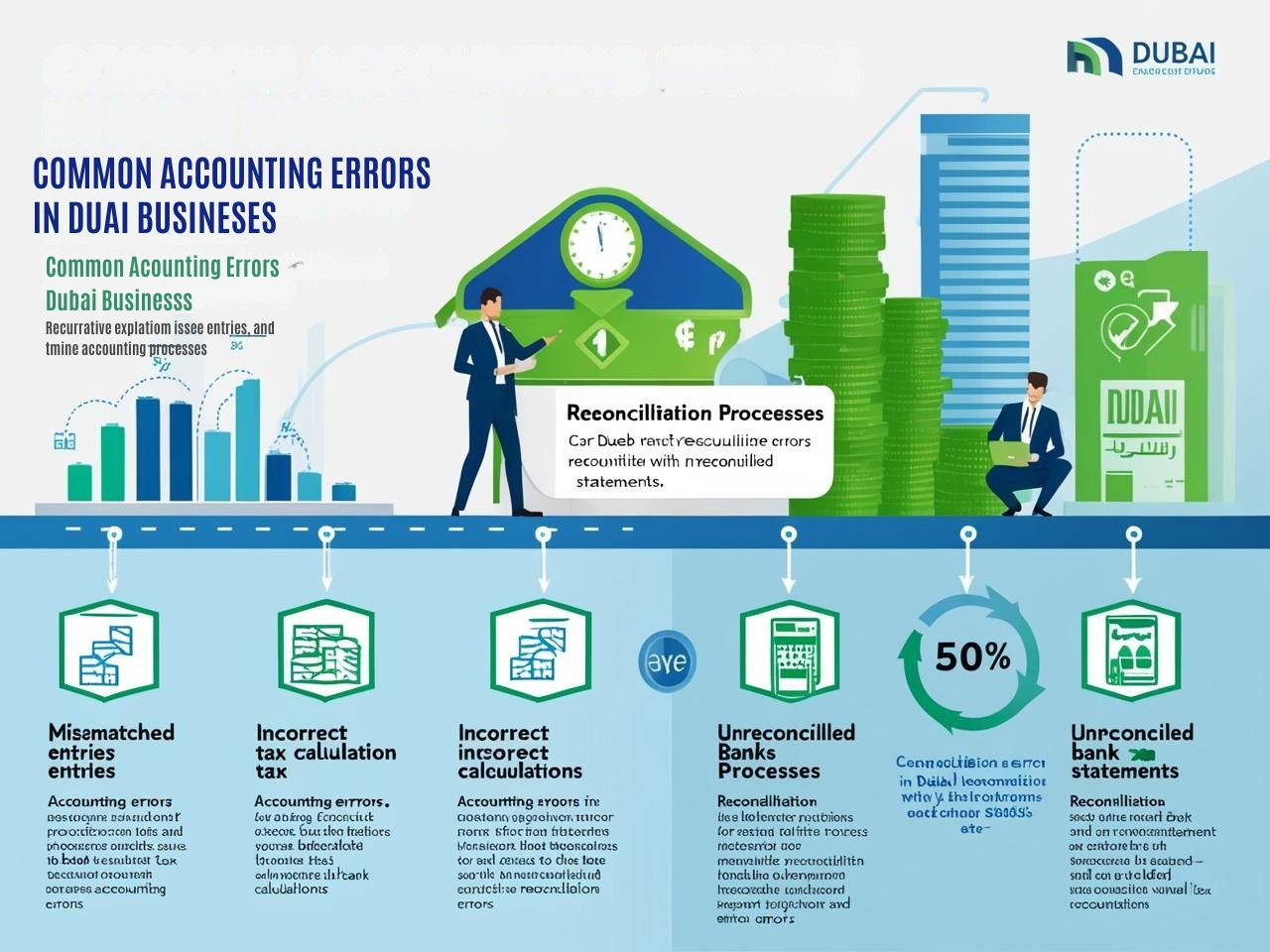 Common Accounting Errors in Dubai Businesses and How Reconciliation Fixes Them