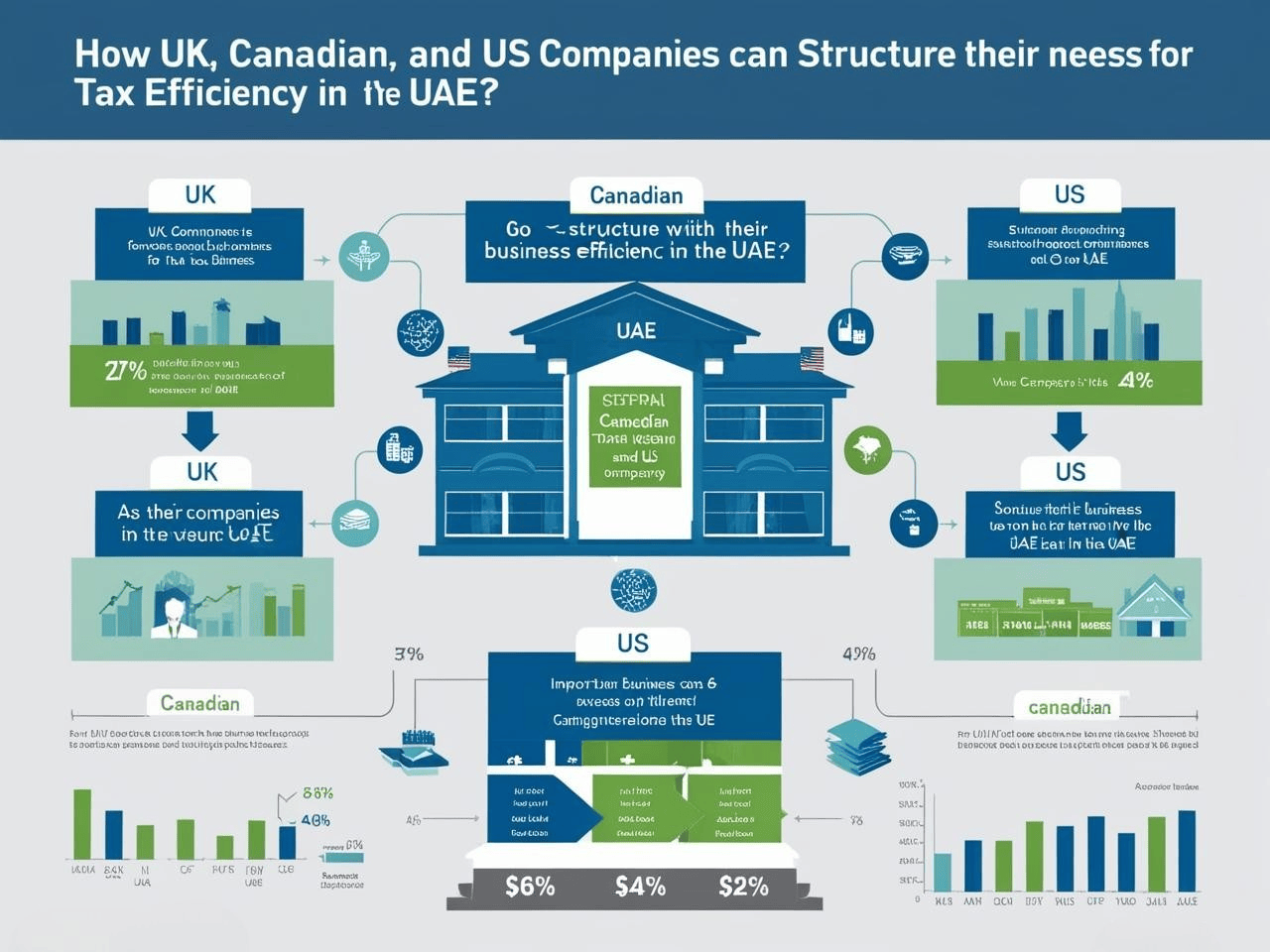 How UK, Canada, and US Companies Can Structure Their Businesses for Tax Efficiency in the UAE